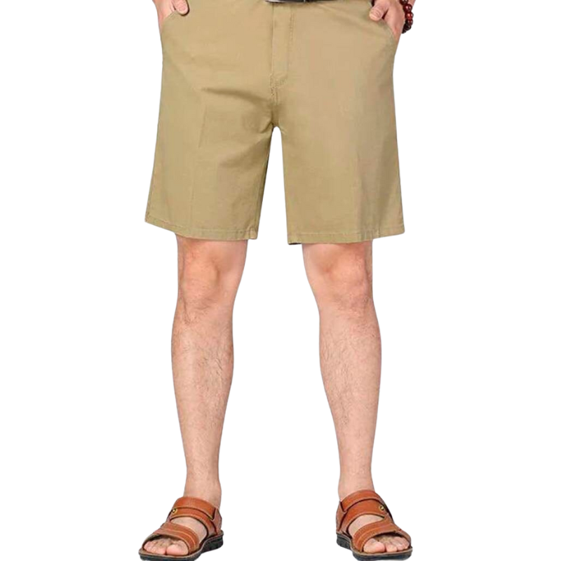 Bermuda Masculina Classic Comfort Garenzi GZ517 confeccionada em brim premium, com caimento ajustado, visual elegante e conforto para uso diário.