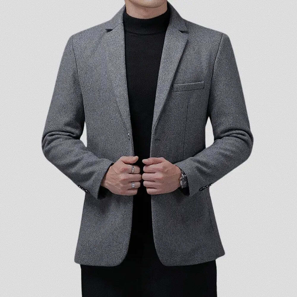 Blazer Masculino Slim Herrera Garenzi GZ061 confeccionado com materiais de alta qualidade, modelagem slim fit e visual sofisticado.