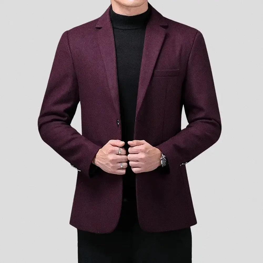 Blazer Masculino Slim Herrera Garenzi GZ061 confeccionado com materiais de alta qualidade, modelagem slim fit e visual sofisticado.