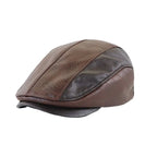 Boina Masculina de Couro Vintage Garenzi GZ273 em couro premium, ajuste confortável, design clássico e visual elegante.