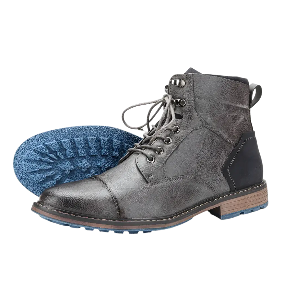 Bota Masculina de Couro Garenzi GZ284 confeccionada em couro premium, com interior acolchoado, solado emborrachado e visual robusto.