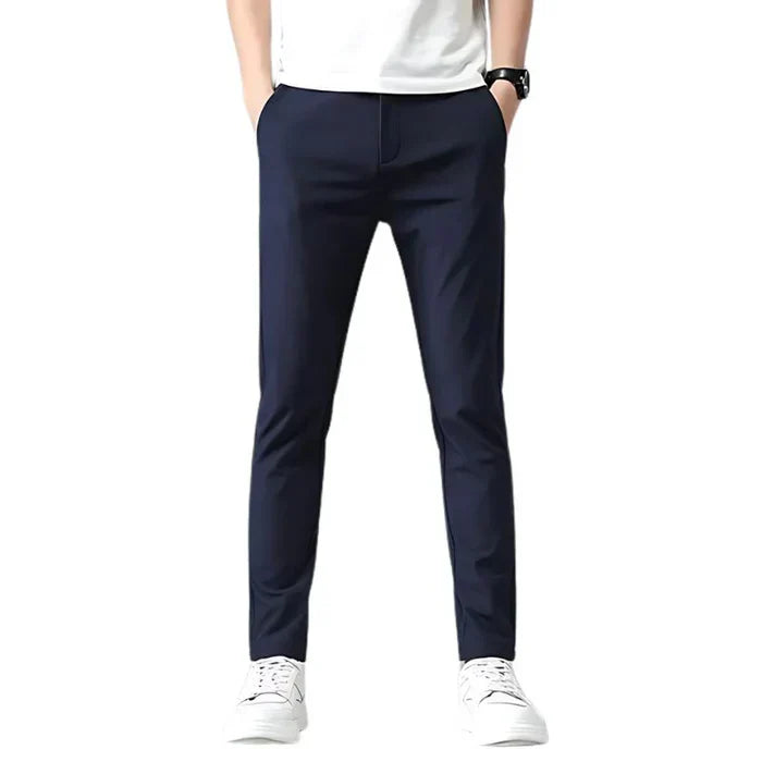 Calça Social Masculina Slim Garenzi GZ007 com tecido premium, modelagem slim fit, caimento alinhado e visual moderno.