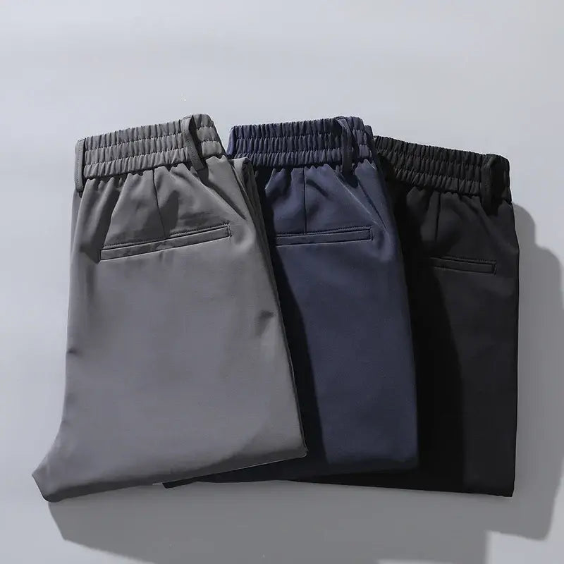 Calça Social Masculina Slim Garenzi GZ007 com tecido premium, modelagem slim fit, caimento alinhado e visual moderno.