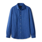 Camisa de Linho Lisa Masculina Garenzi GZ790 confeccionada em linho premium, com caimento impecável, toque leve e visual sofisticado.