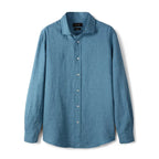 Camisa de Linho Lisa Masculina Garenzi GZ790 confeccionada em linho premium, com caimento impecável, toque leve e visual sofisticado.