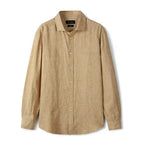 Camisa de Linho Lisa Masculina Garenzi GZ790 confeccionada em linho premium, com caimento impecável, toque leve e visual sofisticado.