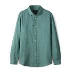 Camisa de Linho Lisa Masculina Garenzi GZ790 confeccionada em linho premium, com caimento impecável, toque leve e visual sofisticado.