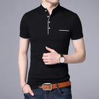 Camisa Polo Masculina Beyond Garenzi GZ079 confeccionada em algodão e poliéster, com caimento confortável, toque suave e visual clássico.