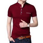 Camisa Polo Masculina Beyond Garenzi GZ079 confeccionada em algodão e poliéster, com caimento confortável, toque suave e visual clássico.