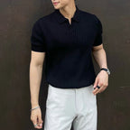 Camisa Polo Masculina Garenzi GZ019 confeccionada em tecido de alta qualidade, com colarinho estruturado, caimento equilibrado e visual clássico.