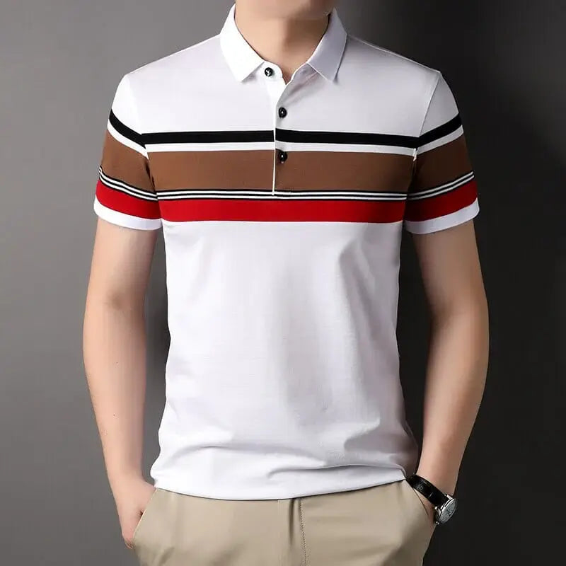 Camisa Polo Masculina Prestige Garenzi GZ081 confeccionada em algodão e poliéster, com caimento ajustado, toque suave e visual sofisticado.