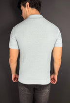 Camisa Polo Texture Premium Garenzi masculina com tecido texturizado, caimento moderno e acabamento refinado para uso casual e elegante