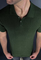 Camisa Polo Texture Premium Garenzi masculina com tecido texturizado, caimento moderno e acabamento refinado para uso casual e elegante