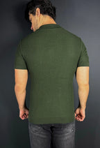 Camisa Polo Texture Premium Garenzi masculina com tecido texturizado, caimento moderno e acabamento refinado para uso casual e elegante