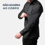 Camisa Social de Algodão Masculina Garenzi GZ083 confeccionada em algodão premium, com caimento ajustado, tecido que amassa menos e visual elegante.