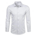 Camisa Social Masculina Garenzi GZ011 confeccionada em tecido tecnológico, com acabamento anti-odor, caimento alinhado e visual elegante.