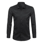 Camisa Social Masculina Garenzi GZ011 confeccionada em tecido tecnológico, com acabamento anti-odor, caimento alinhado e visual elegante.
