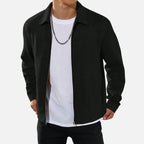 Jaqueta Masculina Casual Garenzi GZ026 confeccionada com materiais de alta qualidade, fechamento em zíper, mangas longas e visual moderno.