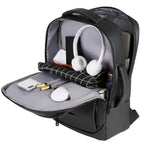 Mochila Executiva Garenzi GZ066 impermeável, com compartimento para notebook 15”, porta USB integrada e design moderno e funcional.