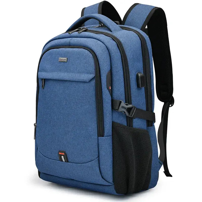 Mochila Executiva Garenzi GZ348 impermeável, com compartimento para notebook 17”, porta USB integrada, design executivo e alta capacidade.