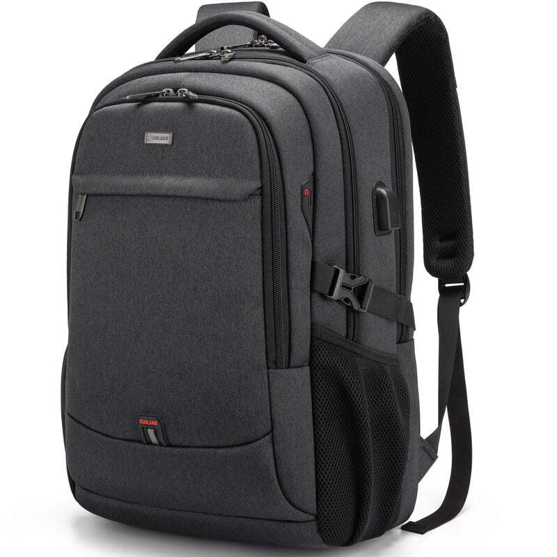 Mochila Executiva Garenzi GZ348 impermeável, com compartimento para notebook 17”, porta USB integrada, design executivo e alta capacidade.