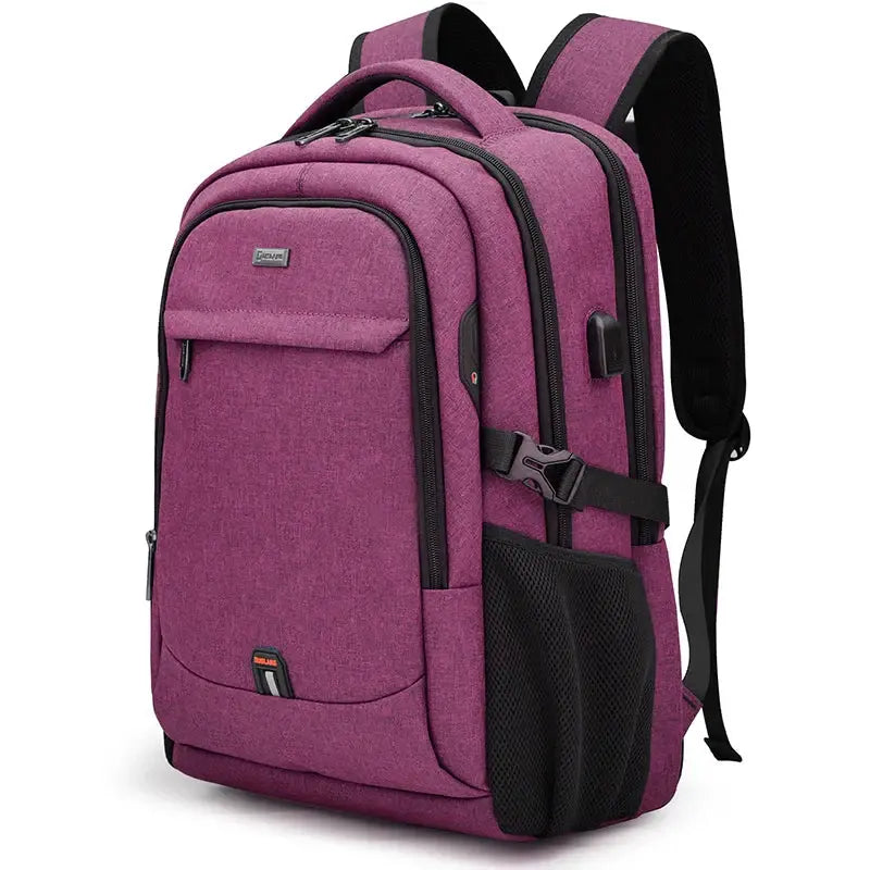 Mochila Executiva Garenzi GZ348 impermeável, com compartimento para notebook 17”, porta USB integrada, design executivo e alta capacidade.