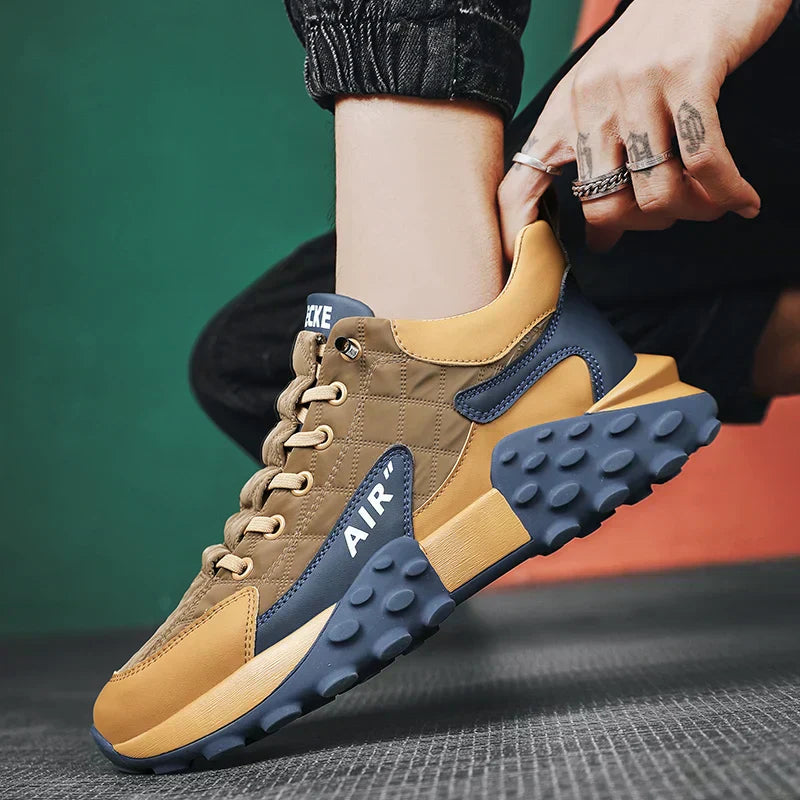 Tênis Masculino Air Comfort Garenzi GZ428 leve e confortável, com amortecimento a ar, design moderno, ajuste anatômico e materiais respiráveis.