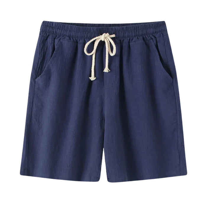 Bermuda de Linho Masculina Garenzi GZ501 em linho nobre, com caimento refinado, toque leve e estilo clássico ideal para ocasiões sociais e combinações casuais sofisticadas.