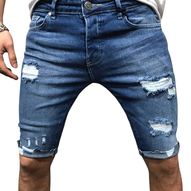 Bermuda Jeans Masculina Phelipo Garenzi GZ508 em jeans premium com caimento confortável e visual moderno.