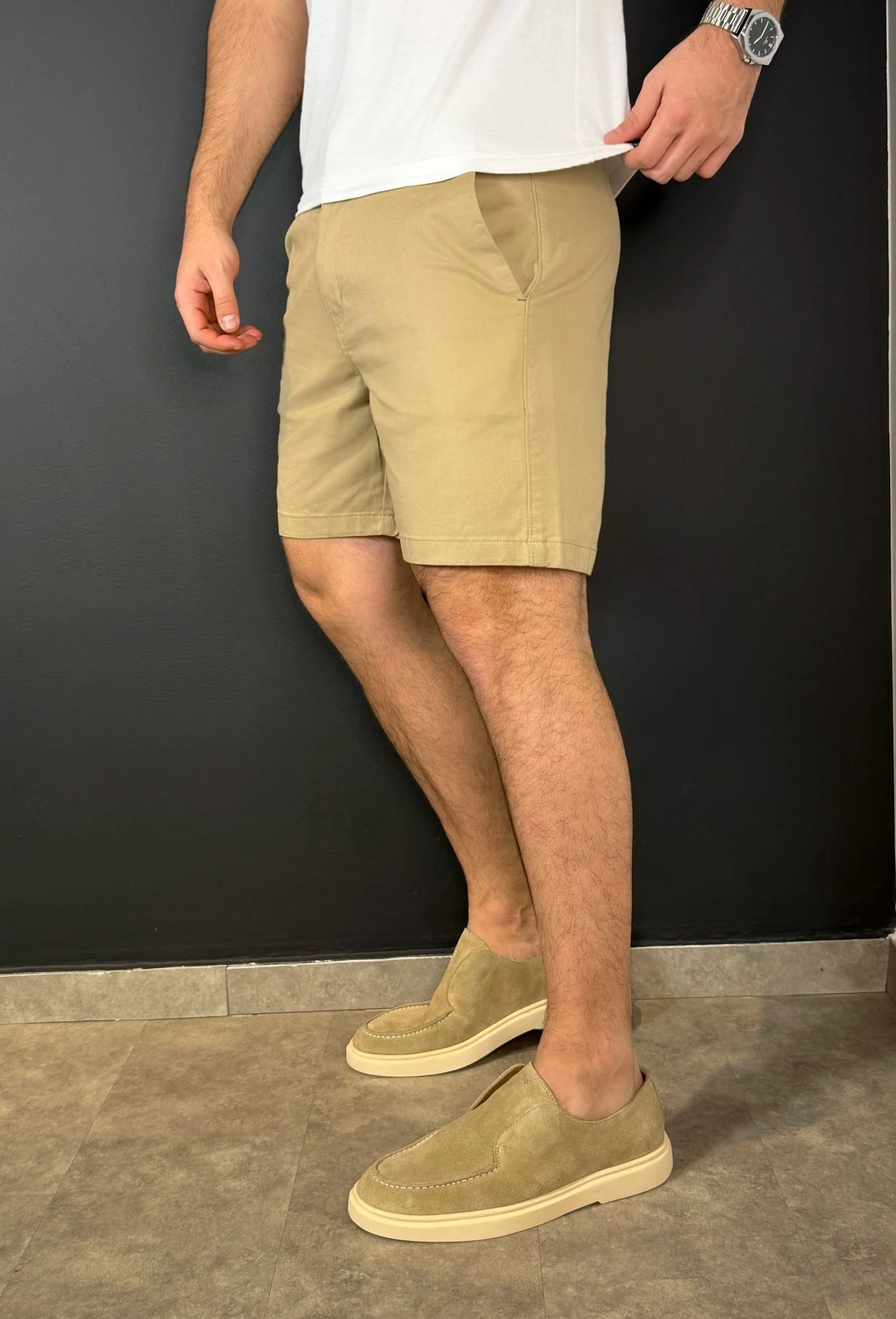 [COMPRE 1 E LEVE 3] Bermudas Sarja Premium - Elegância Casual com Ajuste Impecável