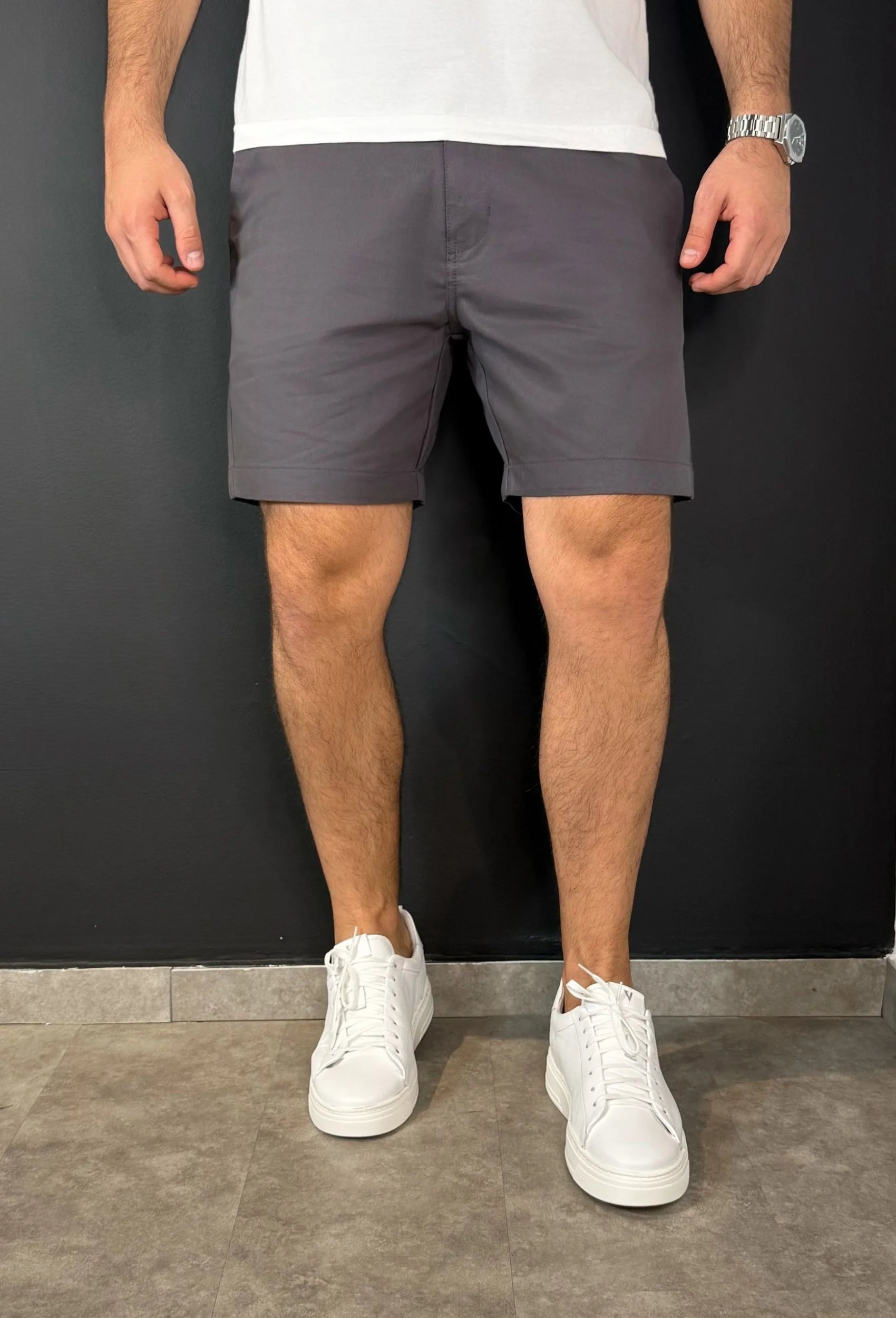 [COMPRE 1 E LEVE 3] Bermudas Sarja Premium - Elegância Casual com Ajuste Impecável