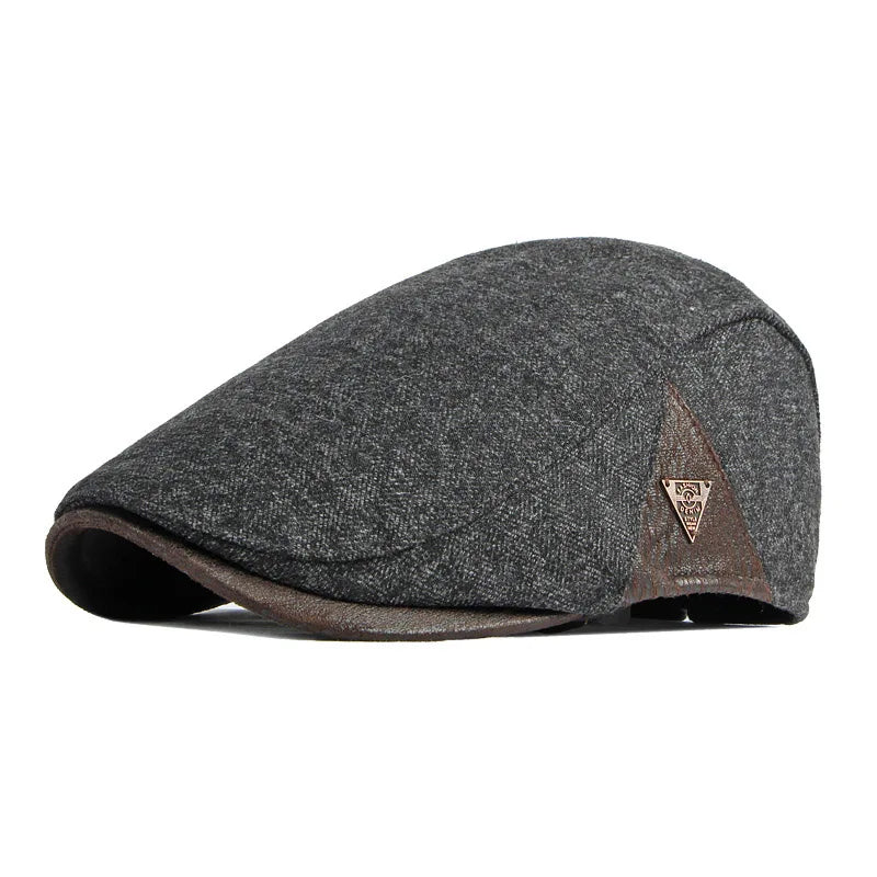 Boina Masculina Cabbie Retrô Garenzi GZ274 em algodão e poliéster, com design clássico, ajuste confortável e estilo refinado ideal para produções casuais ou formais.
