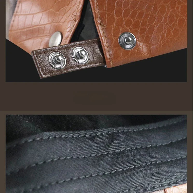 Boina Masculina de Couro Vintage Garenzi GZ273 Boina Masculina de Couro Vintage Garenzi GZ273
