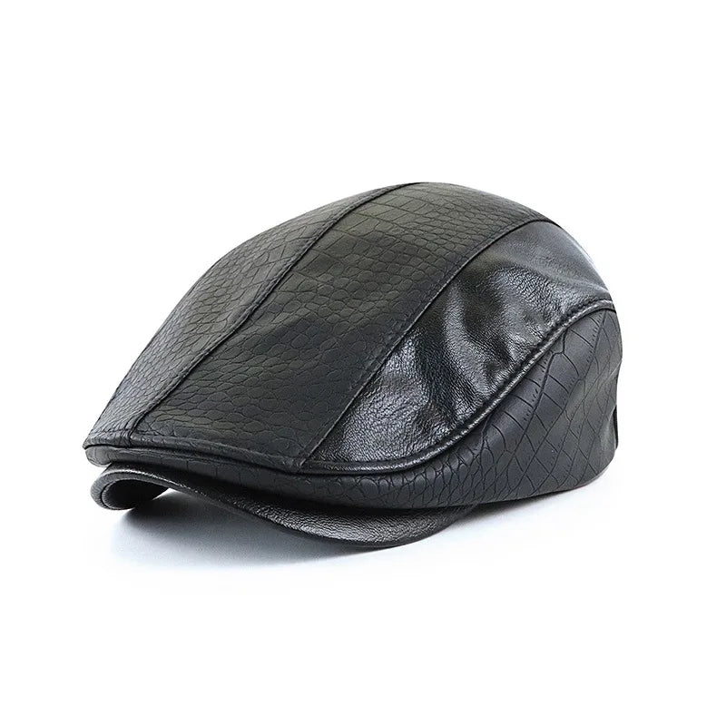 Boina Masculina de Couro Vintage Garenzi GZ273 Boina Masculina de Couro Vintage Garenzi GZ273