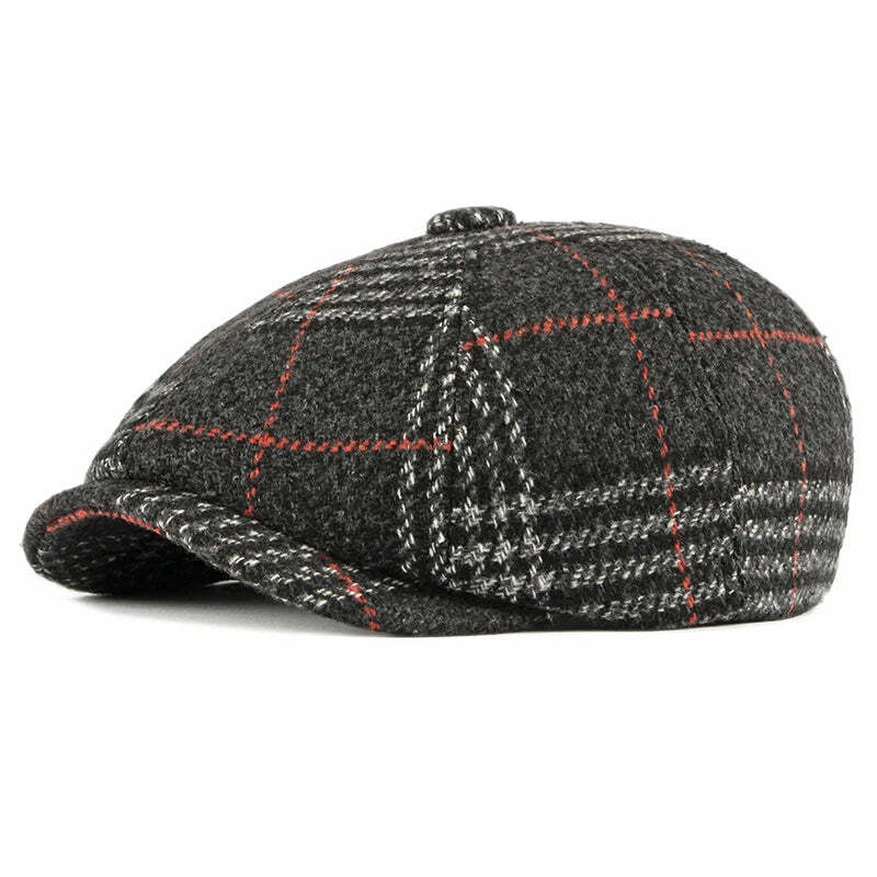 Boina Masculina de Lã England Garenzi GZ270 com mistura premium de lã e poliéster, design inglês clássico e conforto ergonômico ideal para looks elegantes e modernos.