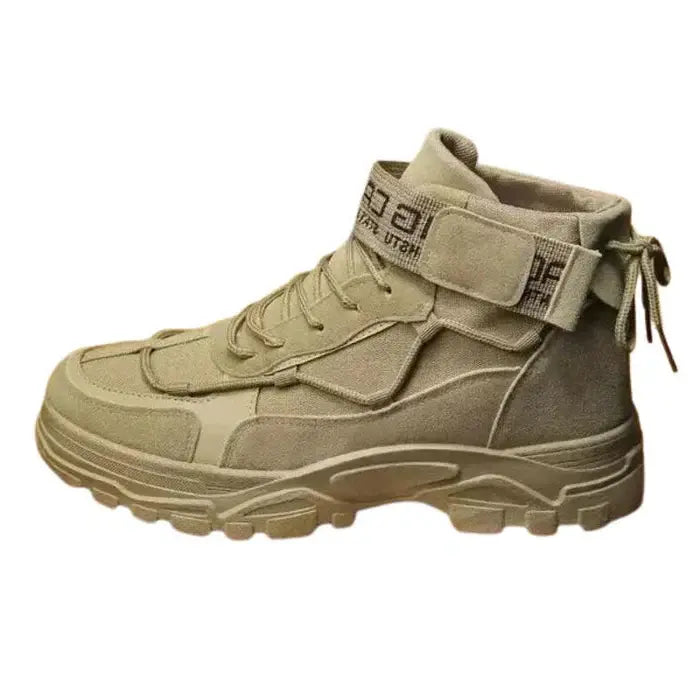 Bota Masculina British Garenzi GZ285 em couro premium com solado antiderrapante e design robusto para uso diário ou aventuras.