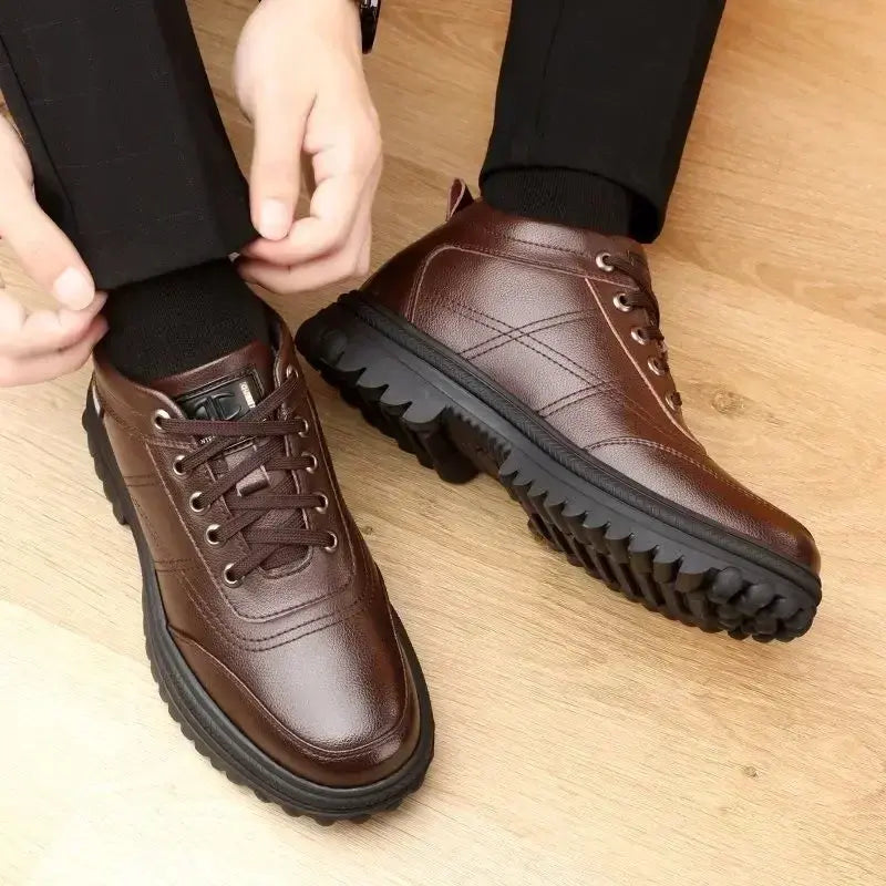 Bota Masculina de Couro Acolchoada Garenzi GZ290