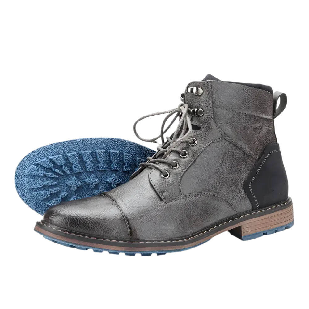 Bota Masculina de Couro Garenzi GZ284 em couro premium com interior acolchoado e solado emborrachado para segurança e conforto.