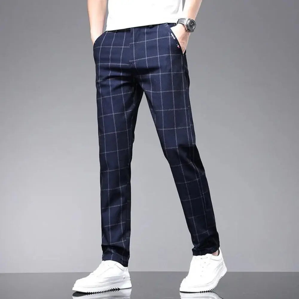 Calça Social Xadrez Masculina Garenzi GZ006