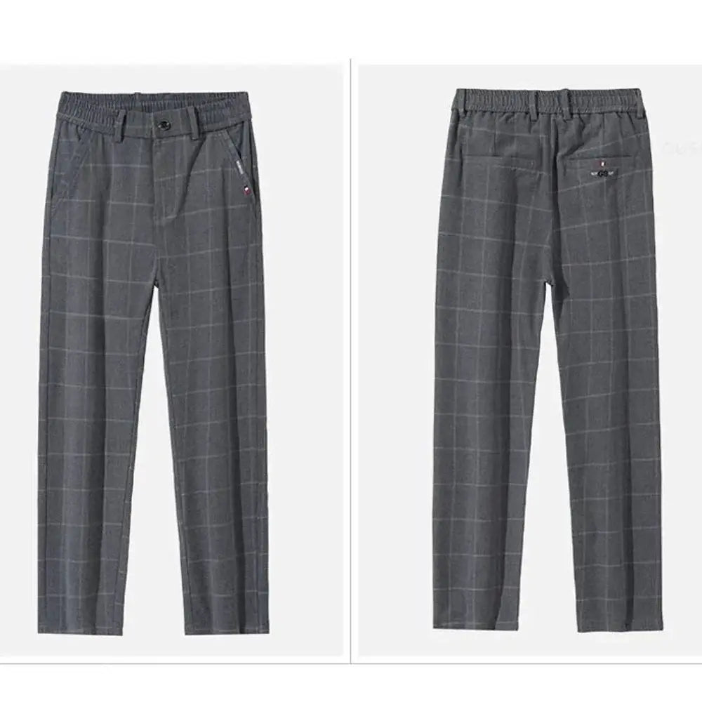 Calça Social Xadrez Masculina Garenzi GZ006