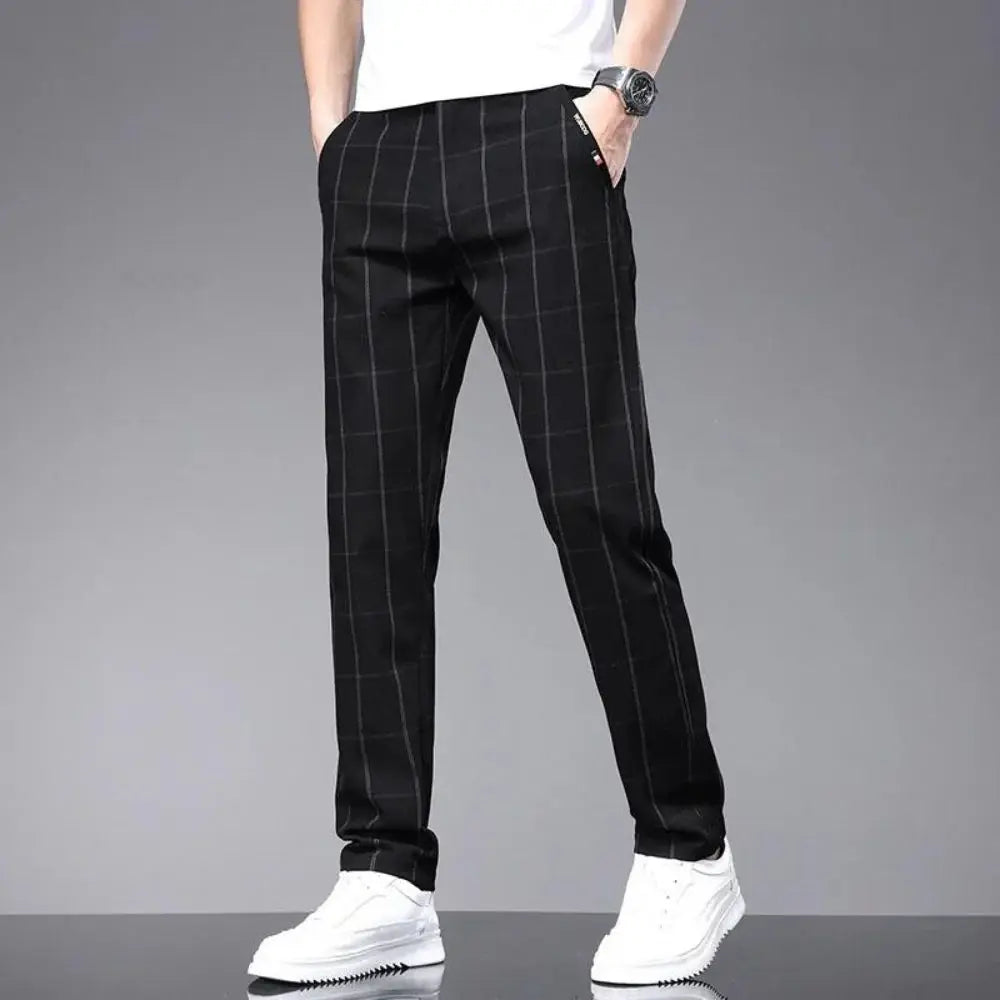Calça Social Xadrez Masculina Garenzi GZ006