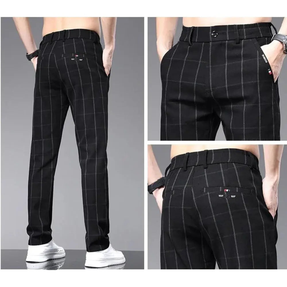 Calça Social Xadrez Masculina Garenzi GZ006