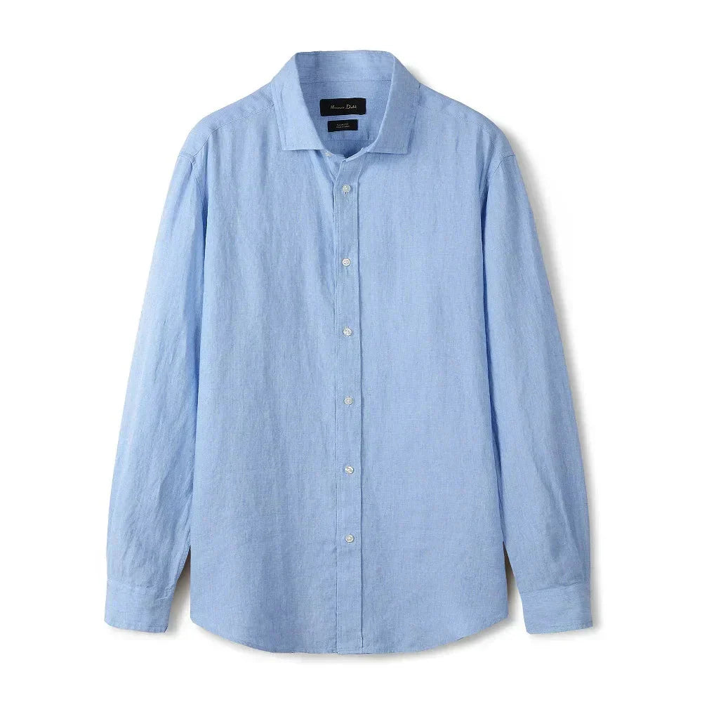 Camisa de Linho Lisa Masculina Garenzi GZ790