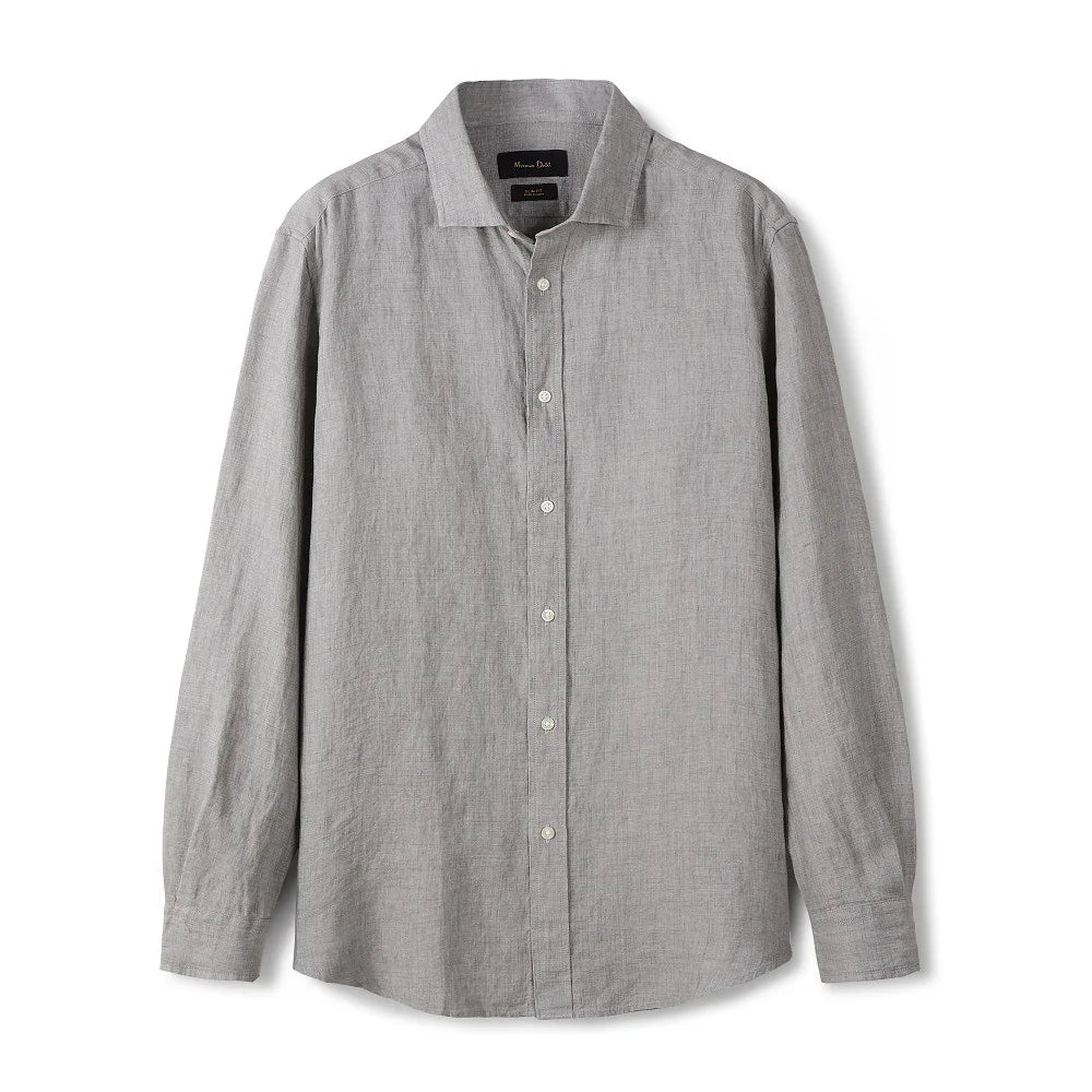 Camisa de Linho Lisa Masculina Garenzi GZ790