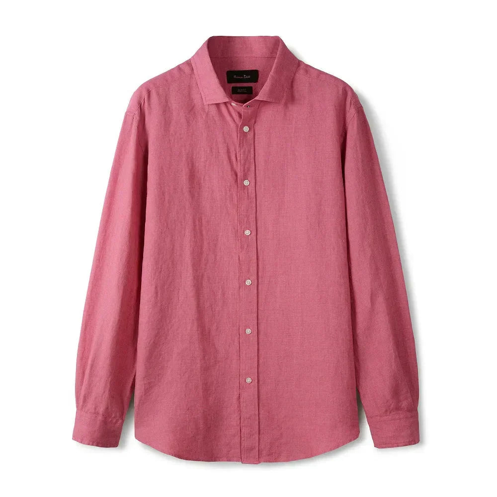 Camisa de Linho Lisa Masculina Garenzi GZ790