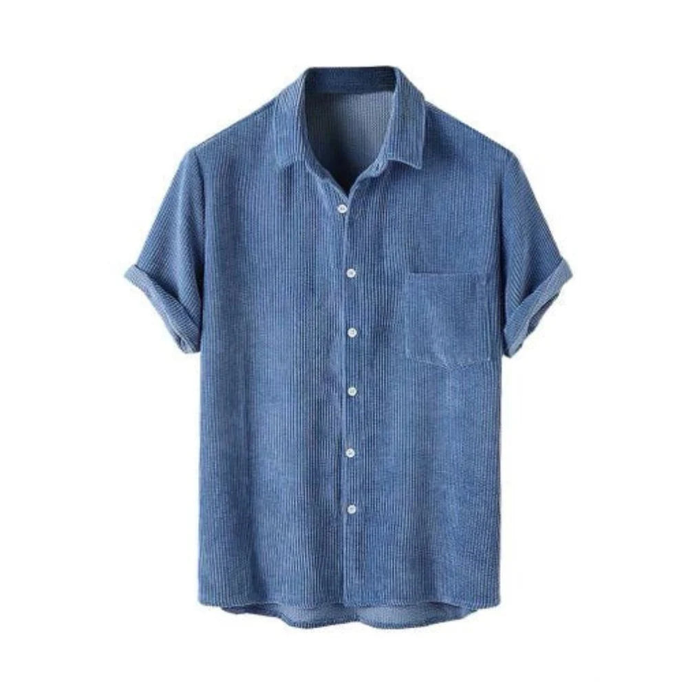 Camisa Manga Curta Sardenha Garenzi GZ592 em linho premium com caimento leve e visual sofisticado ideal para diferentes ocasiões.