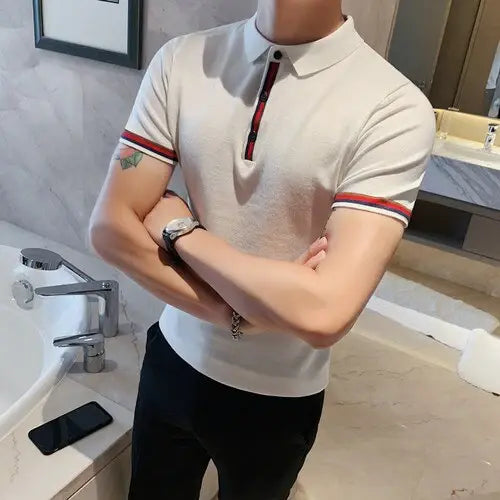 Camisa Polo Masculina Romenzi Puzzle RZ076 Camisa Polo Masculina Romenzi Puzzle RZ076