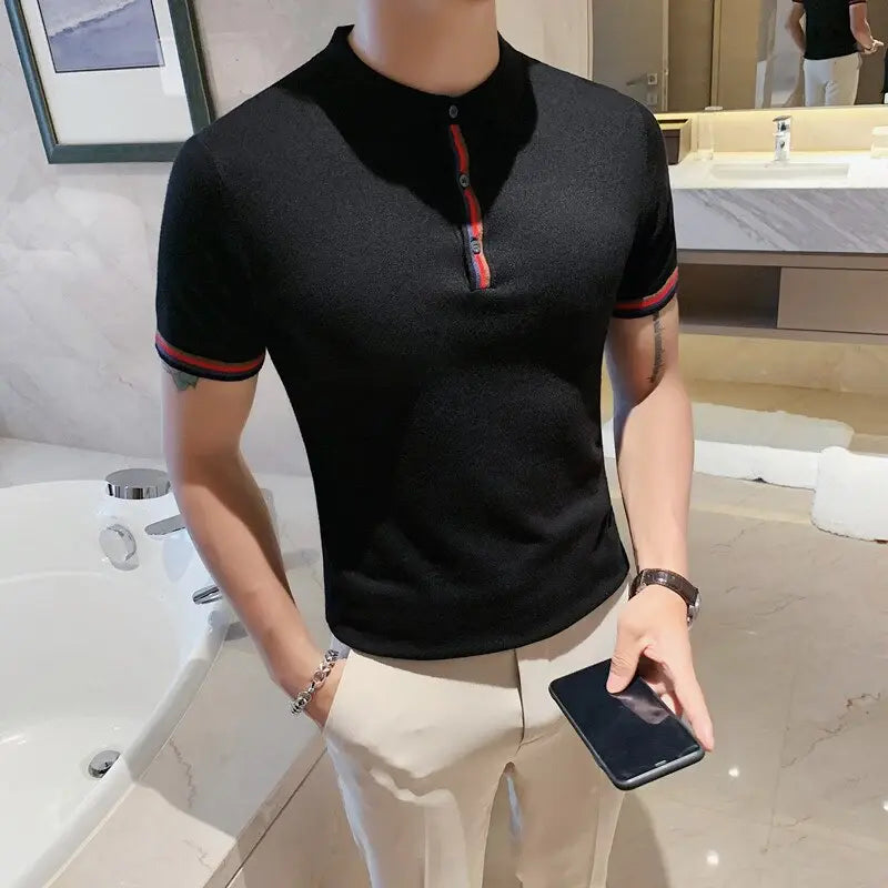 Camisa Polo Masculina Romenzi Puzzle RZ076 Camisa Polo Masculina Romenzi Puzzle RZ076