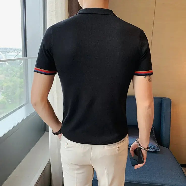 Camisa Polo Masculina Romenzi Puzzle RZ076 Camisa Polo Masculina Romenzi Puzzle RZ076