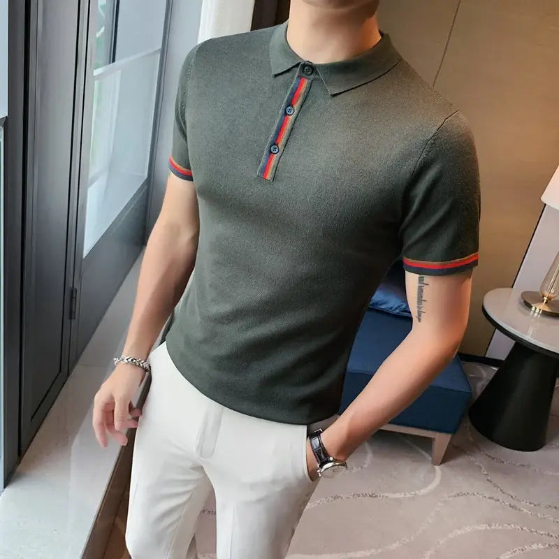 Camisa Polo Masculina Romenzi Puzzle RZ076 Camisa Polo Masculina Romenzi Puzzle RZ076
